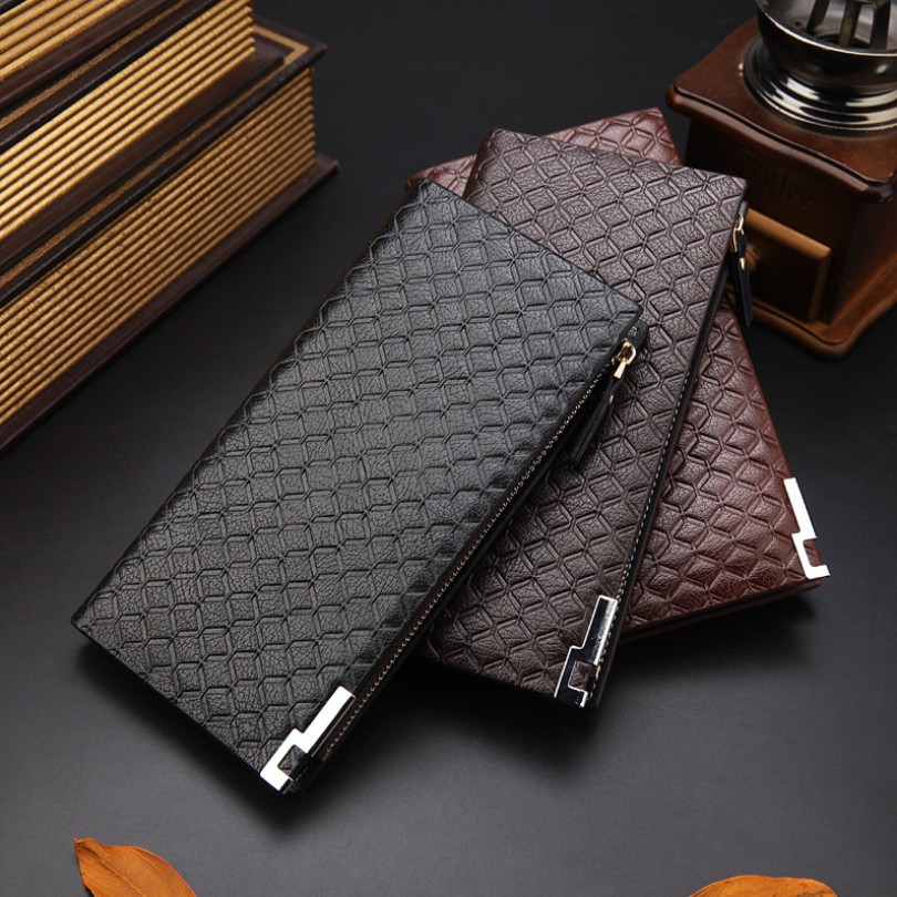 A short section of South Korea youth male leather wallet Long Wallet Card Wallet more authentic student fashion tide shipping