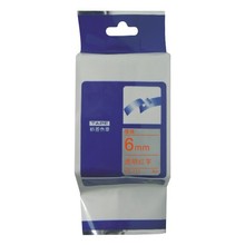 10pcs/lot 6mm*8m tze112 red on clear compatible brother label tapes compatible for brother P-touch Tze-112 printer Ribbons