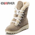ENMAYER High Quality Sexy Winter Boots Designer Women Thigh High