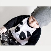 Baby boy clothes 2016 summer style Panda toddler boys clothing sets kids clothing kids pants+shirt sets baby tracksuit VCZ68P50