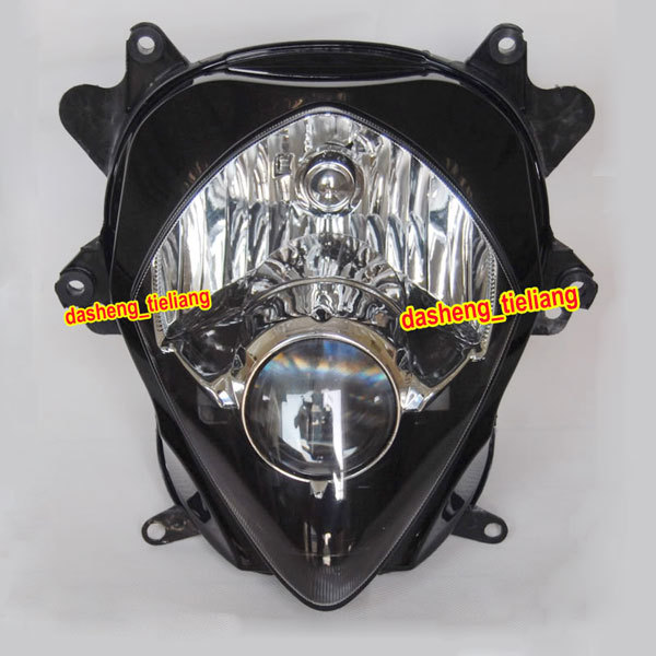 New Motorcycle Headlight for  GSXR 1000 K7 2007 2008 GSX-R,Black Color Front Motor Headlamp Lighting Lights, China Parts