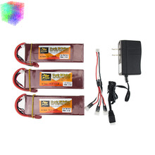 7.4V Lipo battery 5000mAh 40C ZOP Batteies T plug and charger with cable suit for rc Quadcopter Airplane drone Parts wholesale