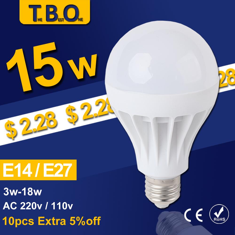 LED Lamp LED E27 E14 Led Bulb Light 3W 5W 7W 9W 12W 15W 220V 110V