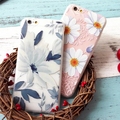 2016 Newest Floral Painted 3D Relief Phone Case For Apple iPhone 6 6S 6Plus 5 5