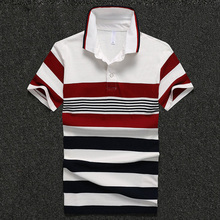2016 Breathable Polo Shirt Homme Regular Plus Size Brand Clothing Contrast Short Sleeve Polo Shirt Tommis Polo Ralphmen Striped