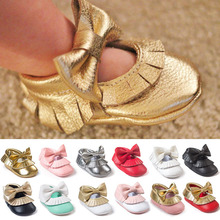 New Tassel Bowknot Baby Shoes Handmade Baby Girls First Walkers Fashion Shoes baby moccasins