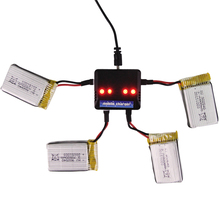 Drone Battery 3.7V 4-port Charger Syma x5c Battery for Syma X5C-1 X5SC X5SW Tanco M68 CX30 UDI U816A U818A WLtoys V929