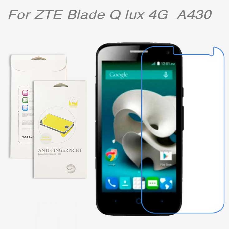 For ZTE Blade Q lux 4G A430 3pcs lot High Clear LCD Screen Protector Film Screen