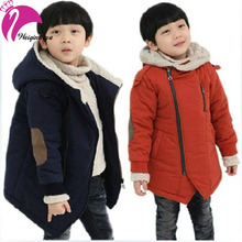 New Brand 2015 Autumn Winter Kid’s Fashion & Casual Jackets Boy’s Cashmere Long Sleeve Hooded Coats Kids Warm Clothing
