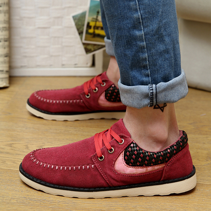 2015 autumn fashion men shoes casual breathable flats adult male loafers sneakers size 39 44 B6621
