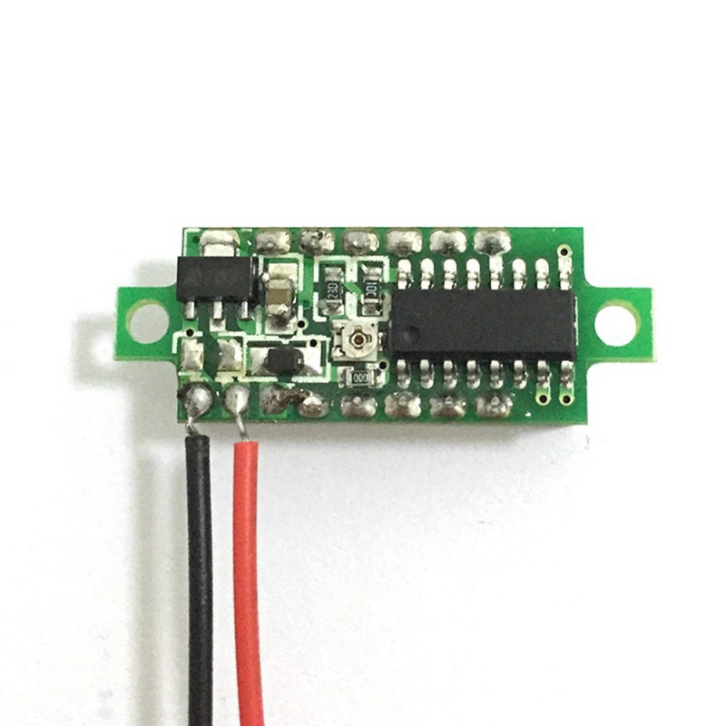 Mini DC 0 30V Green LED Panel Voltage Meter 2 Wire Digital Display Voltmeter Motorcycle