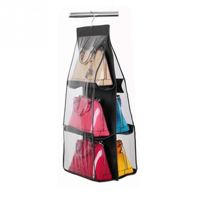 2019 Whole Las Handbag Storage Organizer Closet Women Tote Rack Hangers 6 Pockets For Hanging Bag Purse Handbags Bags Household From