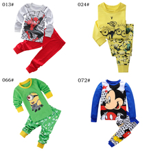 New Cool Spring Autumn Kids Girls Boys Transport Print Sleepwear Long Sleeve Sleepwear Cotton Nightdress Childrens Pyjamas Sets