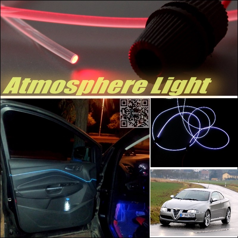 Car Atmosphere Light Fiber Optic Band For Alfa Romeo Giulietta 940 AR Interior Refit No Dizzling Cab Inside DIY Air light