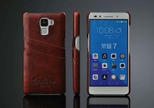 Brand Original Oil wax Genuine Leather Back Cover Case for Huawei Honor 7 Fashion Exquisite with