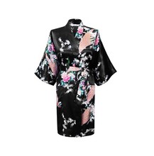 2015 Silk Kimono Robe Bathrobe Women Satin Robe Robe Longue Femme For Women Night Sexy Robes Night Grow For Bridesmaid Summer