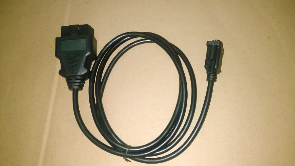 OBD2 Connector 16pin Plug To DB9 RS232 Serial Diagnostic Adapter Cable (4)