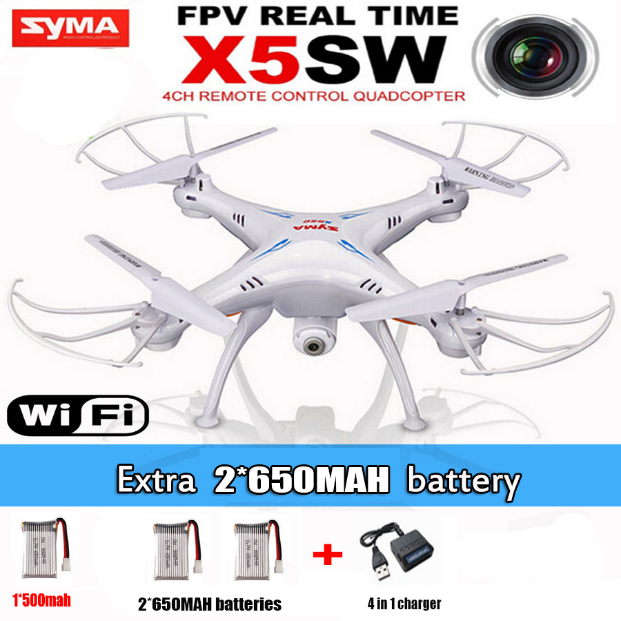 The latest SYMA RC Drone 4CH 2.4G  SYMA  X5SW FPV with 2.0MP HD camera WiFi RC Quadcopter 6-Axis syma x5c upgraded version