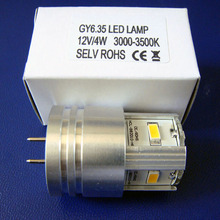 High quality 12V 4W GY6.35 led lights,GY6.35 lights led,GY6 led bulb free shipping 10pcs/lot