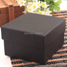 4 Color 10PCS / lot Elegant pure color Paper Present Gift Box Case For Jewelry Watch Box Free Shipping