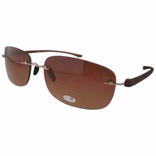 SR14002 Patented Sun Readers Rimless Bifocal Sunglasses For Men and Women W case 1 00 1