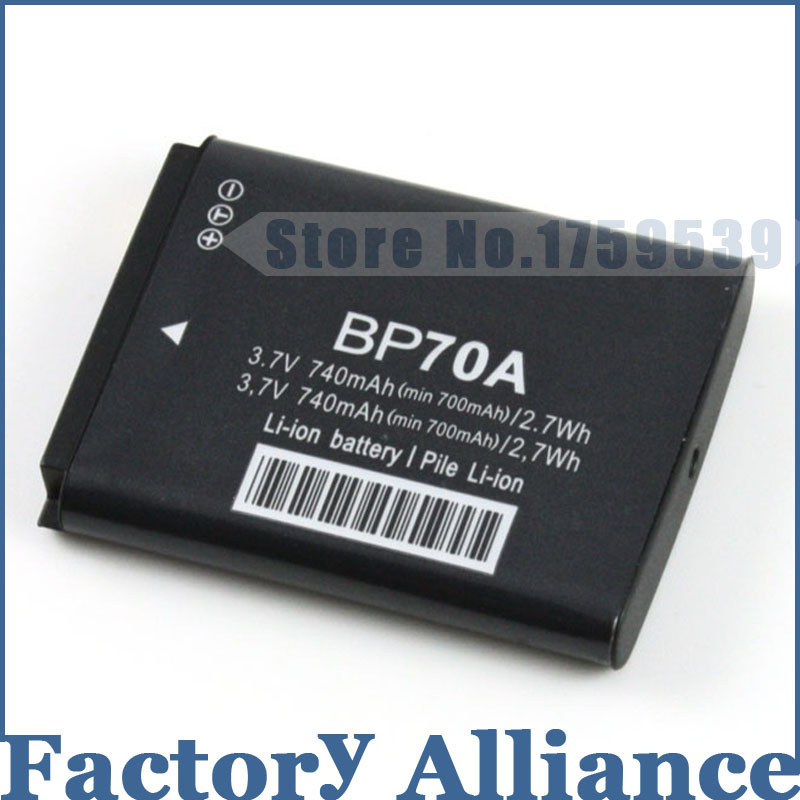BP70A 70A BP 70A Camera Battery for SAMSUNG ST66 ST700 ST88 ES65 MV800 PL120 PL170 ES80