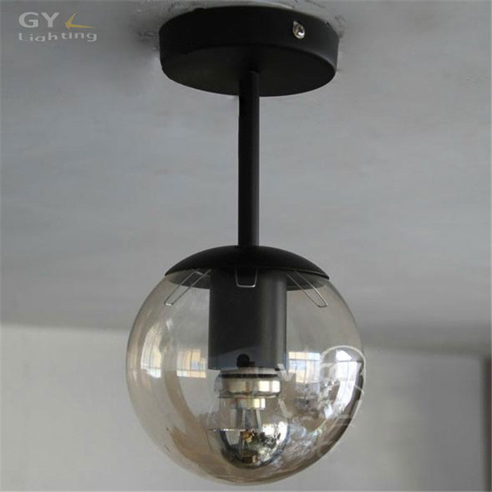 Buy AC100 240V D13cm Round ball glass lampshade kids