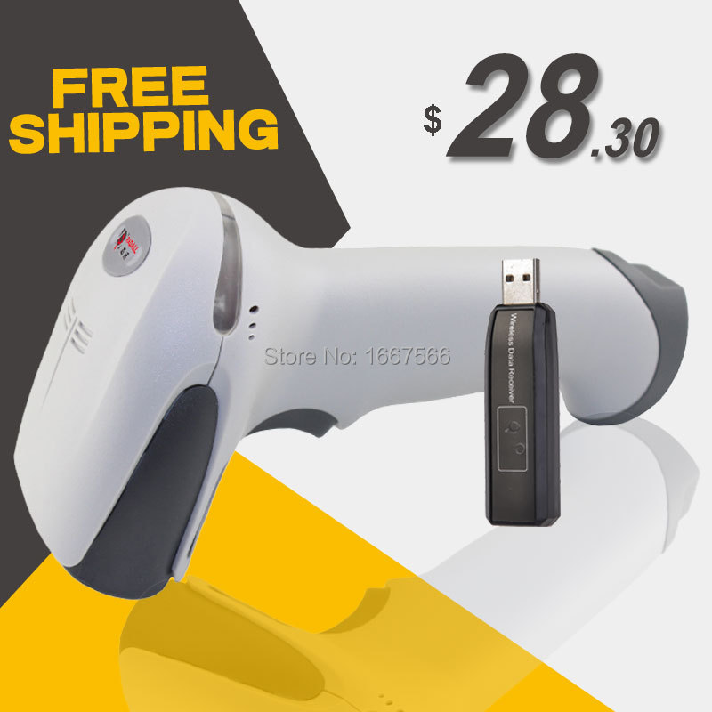 Free Shipping RD 1908 Wireless Barcode Scanner wireless laser barcode reader scanner USB handheld wireless barcode