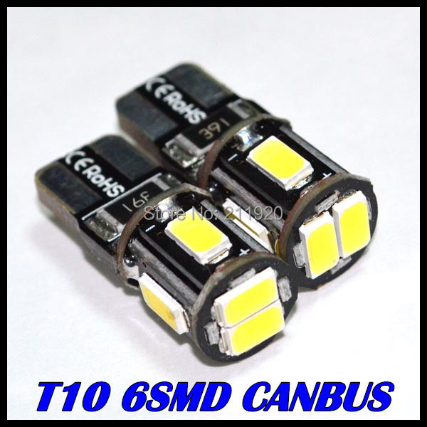    100 ./ Canbus T10 6smd Canbus 5630 5730      + Canbus   OBC T10 W5W 194    