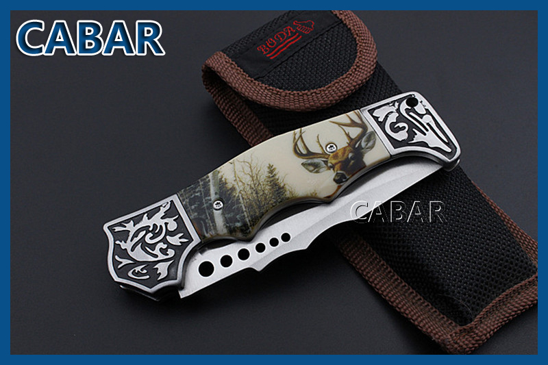 Cabar 2015 New Arrival 90mm Single Blade Hunting Camping Diving Outdoor Knife Top Quality Blade Free