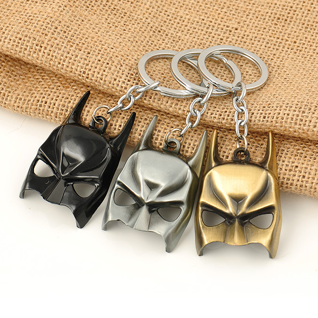 Euramerican Style The Avengers Series Moives Theme Batman Mask Keychain For Keys Trinket Key Holder Present Free Shipping