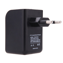 2016 New Mini 3.5mm Bluetooth Audio Music Receiver Adapter with USB EU Wall Charger free shipping