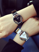 Splendid 2016 Women Dress Hollow Watches Leather Fashion Quartz Retro Antique Wristwatches Female Clock Montre Femme Reloj Mujer