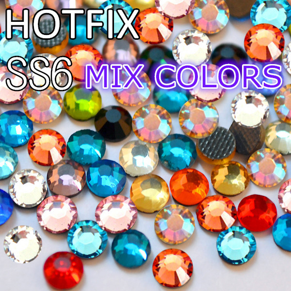 Гаджет  Mix Colors DMC Iron On Stones 1440pcs SS6 2mm Glitters Machine Cut Hotfix Rhinestones For Garment Accessories None Дом и Сад