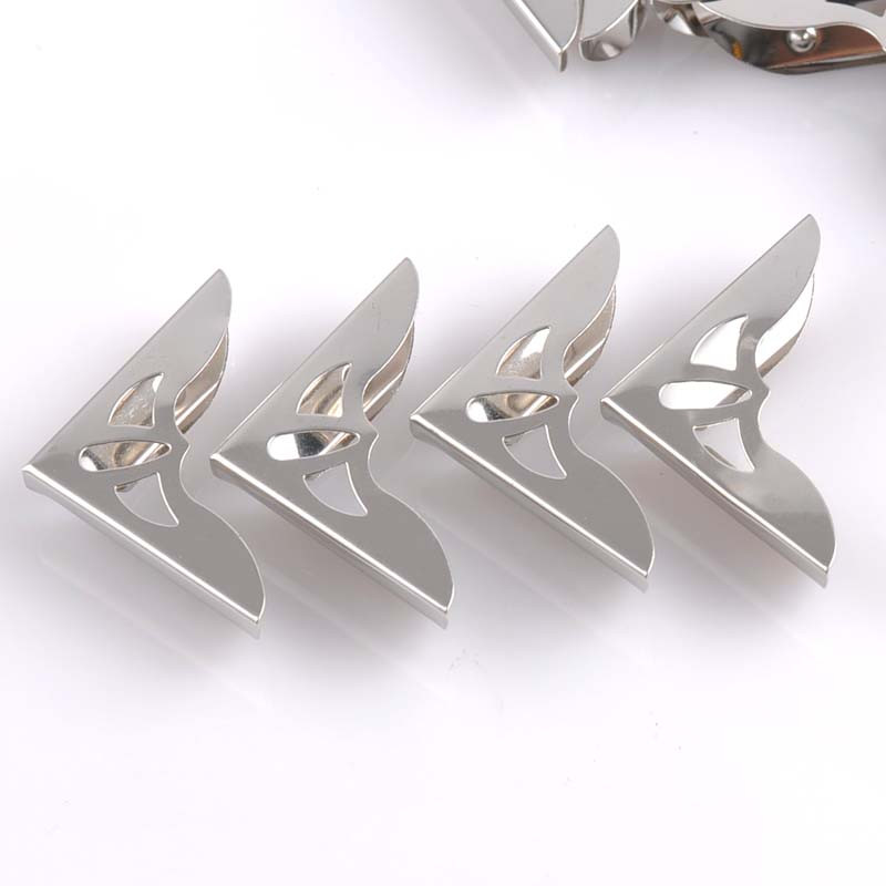 Description Picture 5 of item10Pcs Silver Metal Book Corner Hollow Trilateral Albums Menus Folders Box Corner Protectors For Decor Supplier 30x30x4mm CP1063