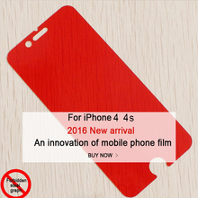 2016 Hot Sales!!New Strong Ultra Thin For iphone 4 4s nano coating Glass Screen Protector Tempered Film Front Cover