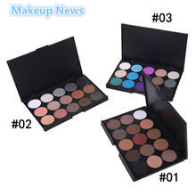 1pcs Natural15 Colors Eye shadow  cosmetics Long Lasting Makeup Eyeshadow Palette Cosmetic set For Women15 Earth naked Color