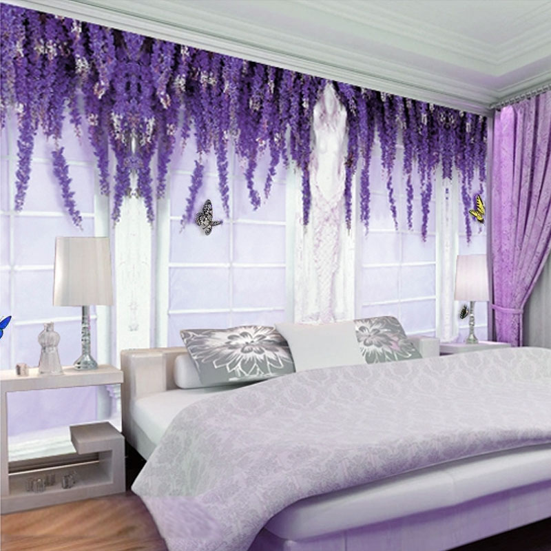 Popular Purple Wallpaper BedroomBuy Cheap Purple Wallpaper Bedroom lots from China Purple