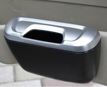 Car Trash Garbage Rubbish Bin Can Box With Holder Hook Accessories Car Styling Bucket Bag Organizer Holder Free Shipping