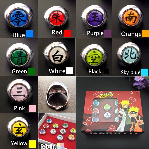 New Naruto Anel Black Sasori Itachi Hidan Deidara Cosplay Akatsuki