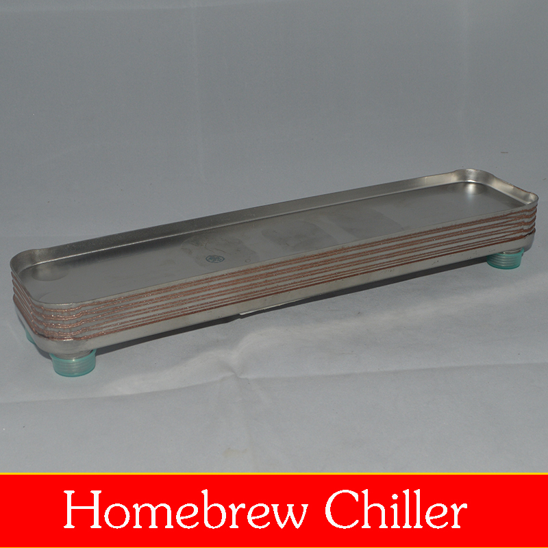 Home Brew Equipment Counterflow Plate Wort Chiller 10plates Reduce Wort