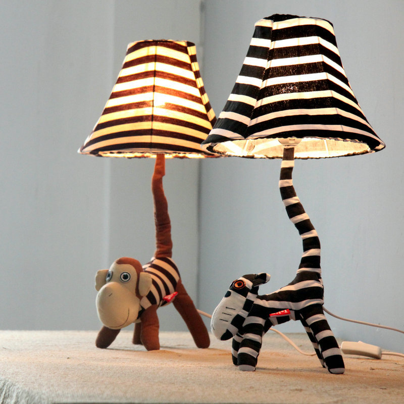 Cartoon cute children creative table lamp bedroom bedside ...