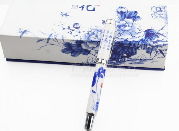 free shipping Jinhao 950 ceramic porcelain pen Lotus Roller Ball Pen