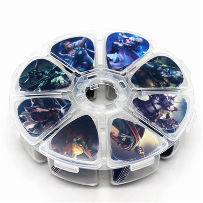 Description Picture 4 of itemSOACH 50pcs Guitar Pick bass Guitar Picks Mix Plectrums 8 grids Case Use Classical Guitar paddle parts Musical instruments