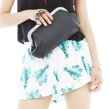 New Women Skeleton Skull Finger Clutch Evening Handbags PU Leather Knuckle Rings Chain One shoulder Bag