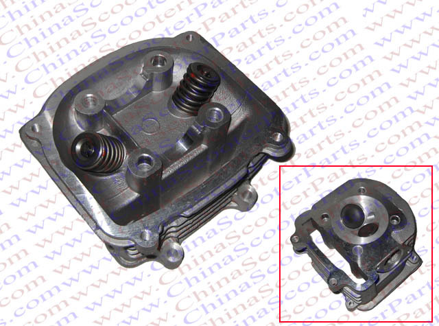 Performance font b GY6 b font 250cc 63mm Cylinder Head Assy with Valves 157QMJ ATV Go