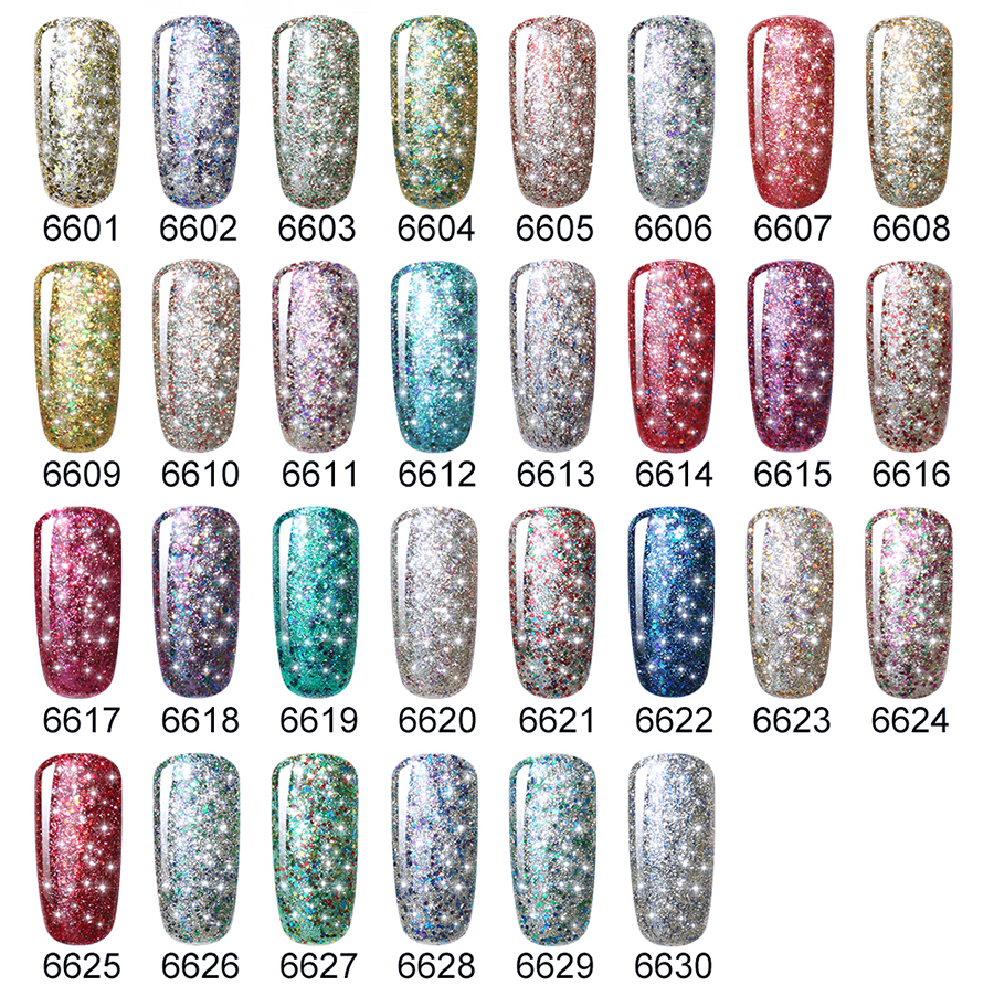 Belen 10ml Uv Gel Nail Polish Lucky Glitter Super Bling Gelpolish Aeproduct Getsubject