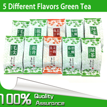 5 Different Flavors Organic Green Tea including dragon well Long Jing, BiLuoChun, Mao jian, Mao feng,Jasmine Tea weight loss tea