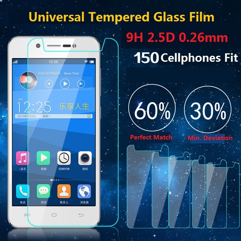 Universal 9H Premium Real Tempered Glass Screen Protector Shatter Proof Protective Film For LG UMI Philips