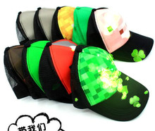 6 colors big Kids Creeper Sun Hats Hot sale Cartoon ball caps youth Minecraft hats Caps top hip hop hats Outdoor minecraft Caps